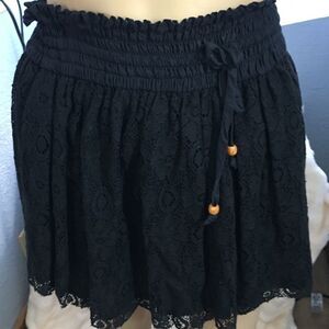 Forever21 Mini Skirt Black Lace